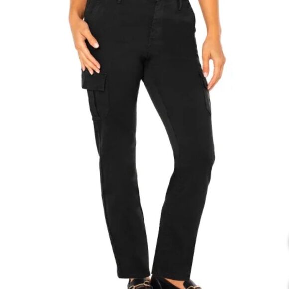 Well Worn Ladies' Tencel Blend Cargo Pant Black - Picture 1 of 5